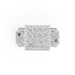 Sterling Silver Semi Mount Ring Setting Princess SQ 3X3mm DHJ
