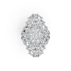 Sterling Silver Semi Mount Ring Setting Pear PE 4X3mm DHJ