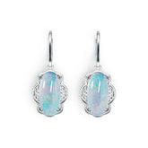 Sterling Silver Semi Mount Earrings Setting Oval OV 16X8mm DHJ