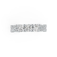 Sterling Silver Semi Mount Ring Setting Round RD 4x4mm DHJ