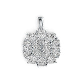 Sterling Silver Semi Mount Pendant Setting Pear PE 5X3mm OV 5X3mm HT 5X5mm DHJ