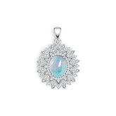 Sterling Silver Semi Mount Pendant Setting Oval OV 10X8mm DHJ