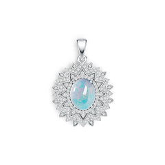 Sterling Silver Semi Mount Pendant Setting Oval OV 10X8mm DHJ