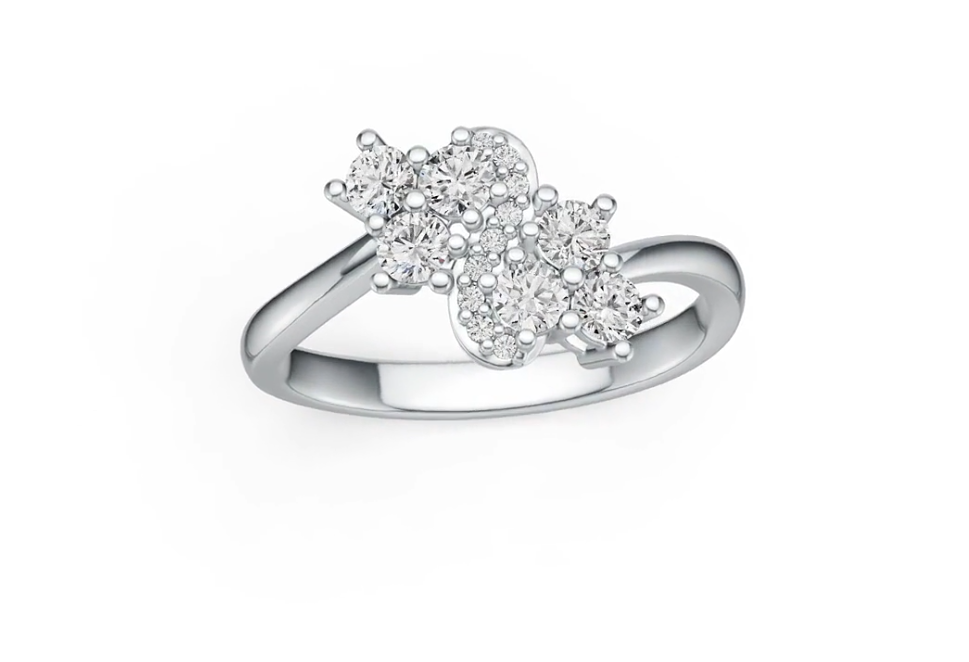 Sterling Silver Semi Mount Ring Setting Round RD 3x3mm DHJ