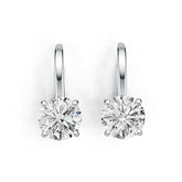 Sterling Silver Semi Mount Earrings Setting Round RD 10.5x10.5mm Syzjewelry