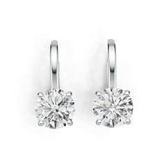 Sterling Silver Semi Mount Earrings Setting Round RD 10.5x10.5mm Syzjewelry