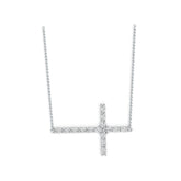 Sterling Silver Semi Mount Pendant Setting Oval OV 4X3mm Horizontal Cross Pendant DHJ
