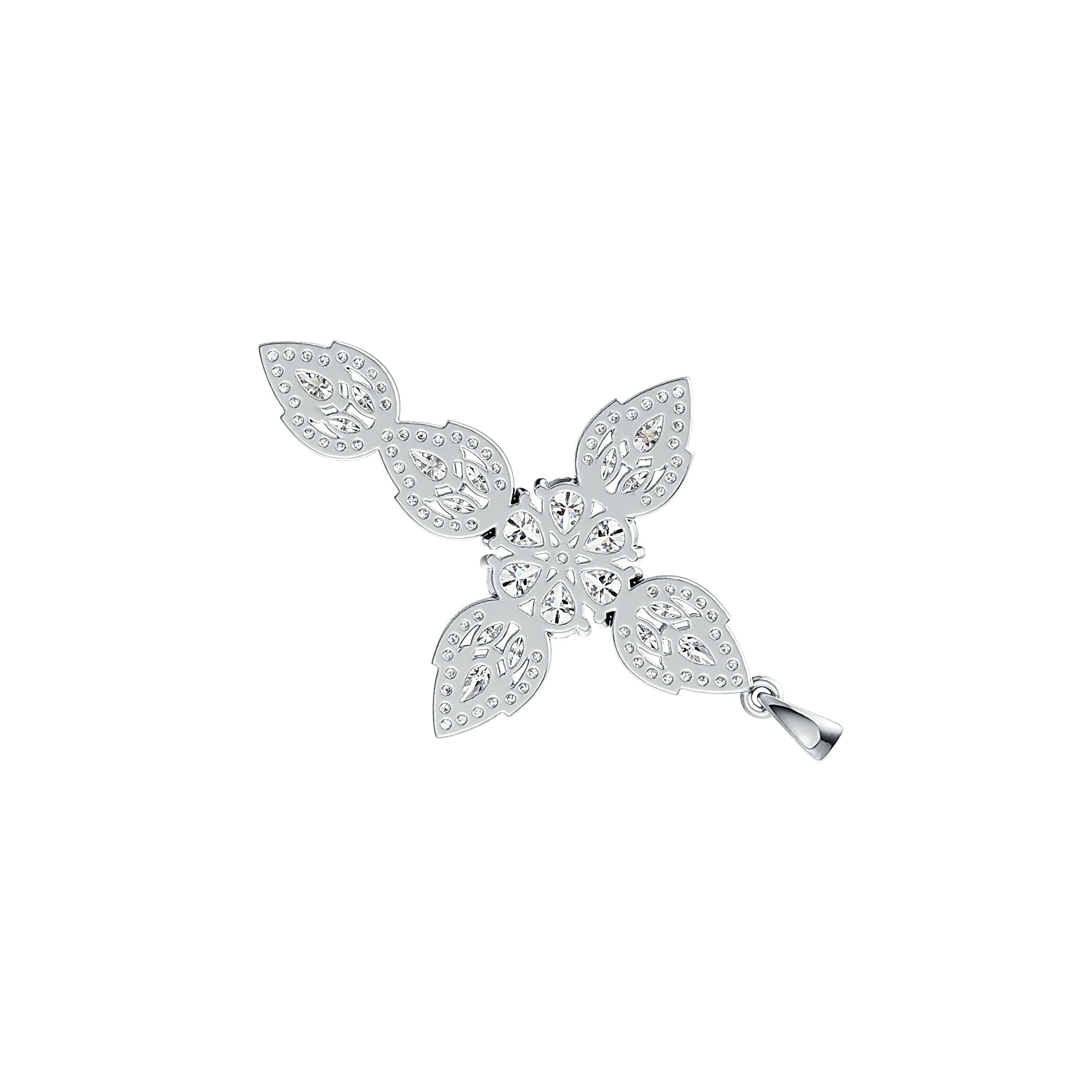 Sterling Silver Semi Mount Pendant Setting Pear PE 5X4mm PE 5X3mm MQ 4X2mm - Syzjewelry