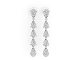 Sterling Silver Semi Mount Earrings Setting Pear PE 6x4mm Syzjewelry