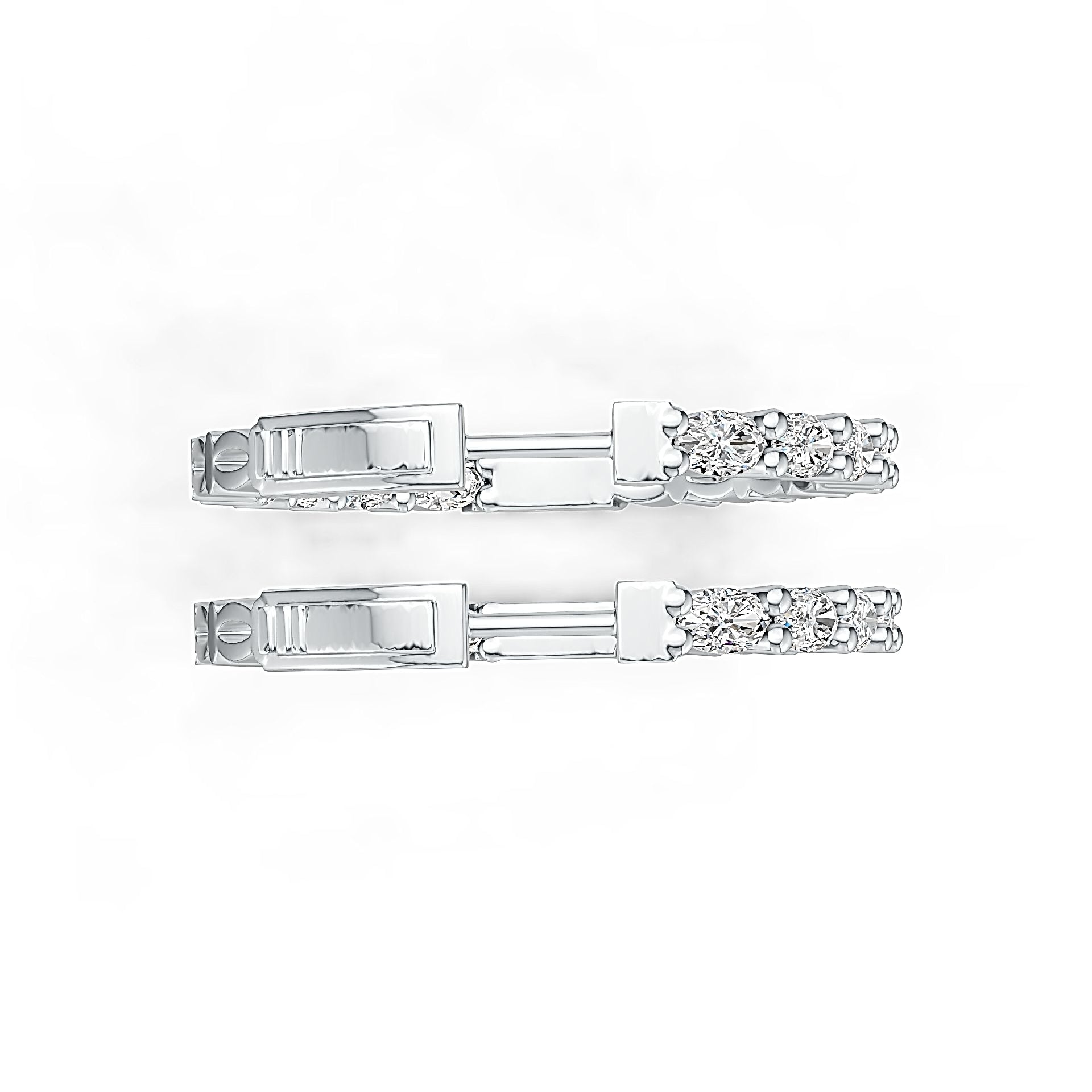 Sterling Silver Semi Mount Earrings Setting Oval OV 5x3mm DHJ