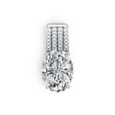 Sterling Silver Semi Mount Pendant Setting Oval OV 18x13mm DHJ