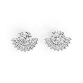 Sterling Silver Semi Mount Earrings Setting Round RD 8x8mm DHJ