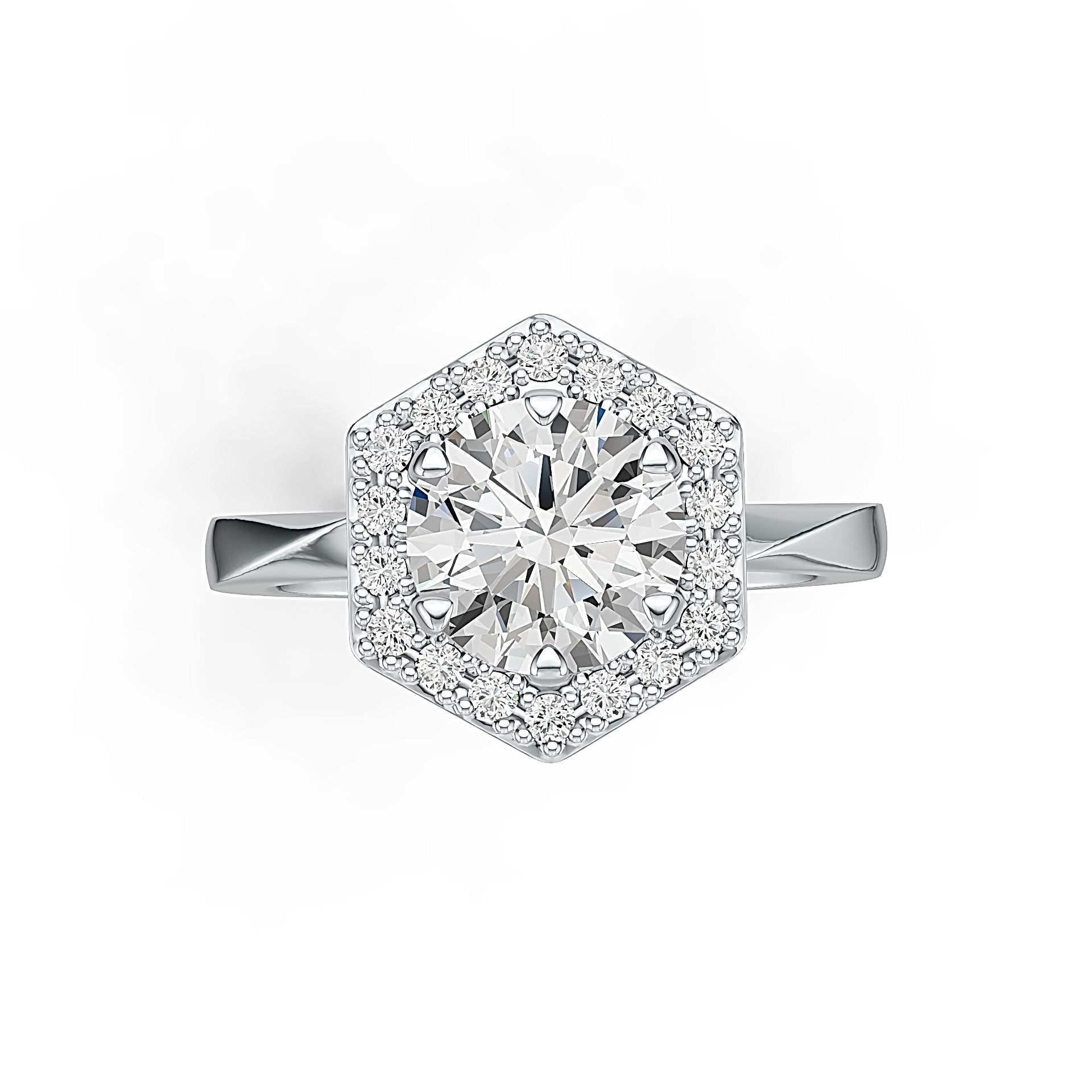 Sterling Silver Semi Mount Ring Setting Round RD 8X8mm Halo Syzjewelry