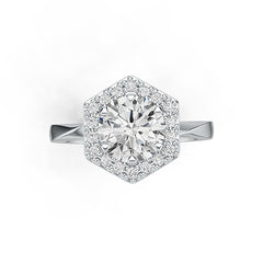 Sterling Silver Semi Mount Ring Setting Round RD 8X8mm Halo Syzjewelry