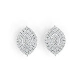 Sterling Silver Semi Mount Earrings Setting Round RD 2x2mm DHJ