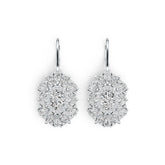 Sterling Silver Semi Mount Earrings Setting Oval OV 8X6mm MQ 4X2mm MQ 5X2.5mm PE 4X3mm DHJ