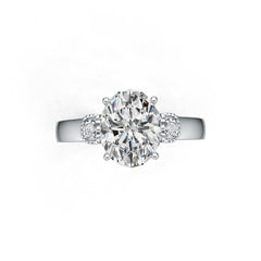 Sterling Silver Semi Mount Ring Setting Oval OV 10X8mm DHJ