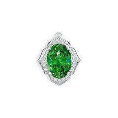 Sterling Silver Semi Mount Pendant Setting Oval OV 17X12mm DHJ
