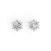Sterling Silver Semi Mount Earrings Setting Round RD 5X5mm DHJ