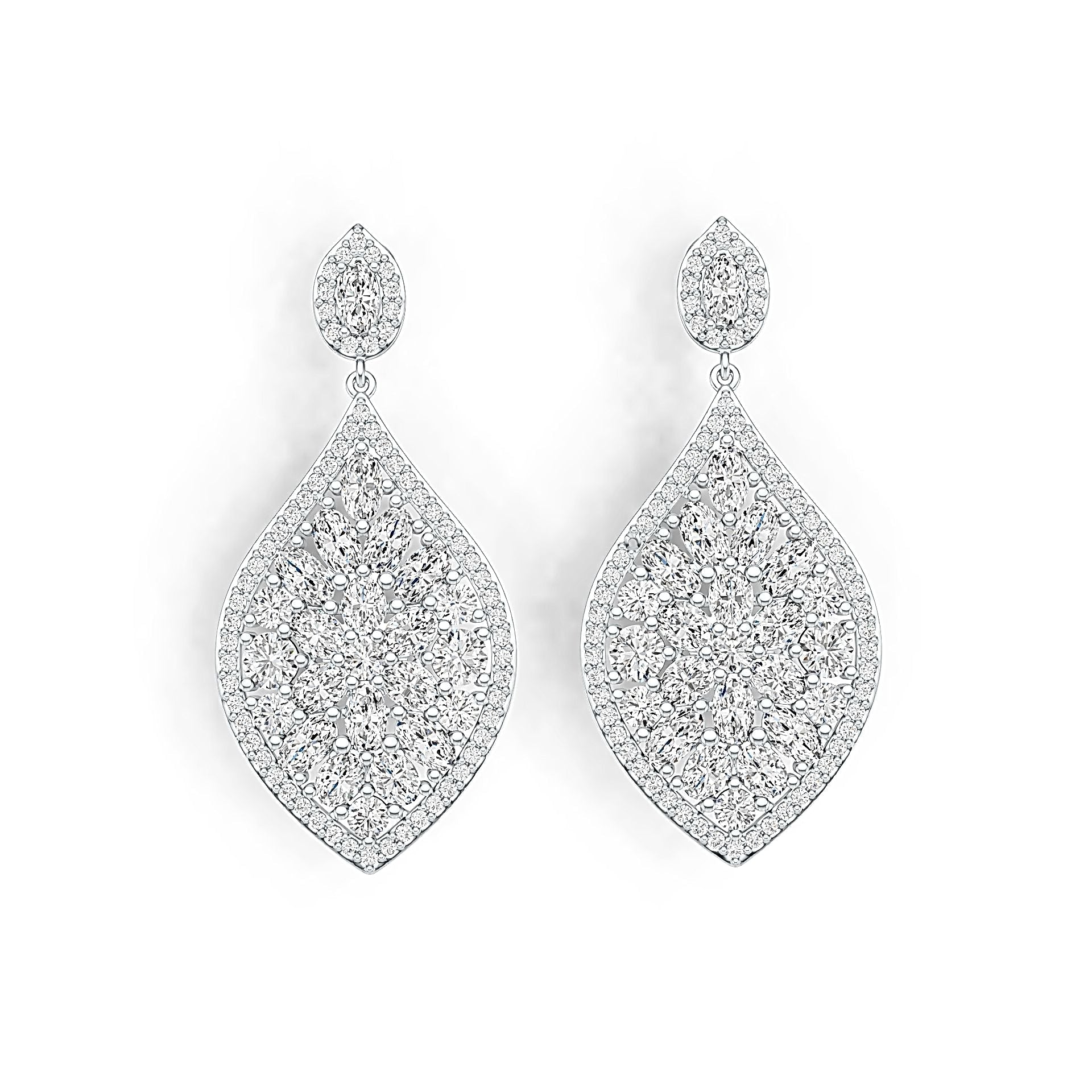 Sterling Silver Semi Mount Earrings Setting Oval OV 5X3mm DHJ