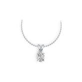 Sterling Silver Semi Mount Pendant Setting Oval OV 8X6mm DHJ