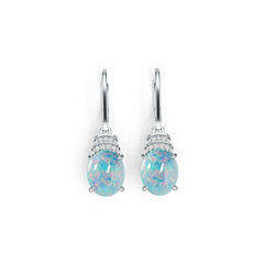 Sterling Silver Semi Mount Earrings Setting Oval OV 10X8mm Cabochon DHJ