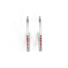 Sterling Silver Semi Mount Earrings Setting Round RD 1.2mm DHJ