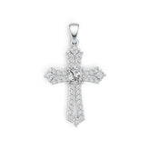Sterling Silver Semi Mount Pendant Setting Emerald OCT 5X5mm DHJ