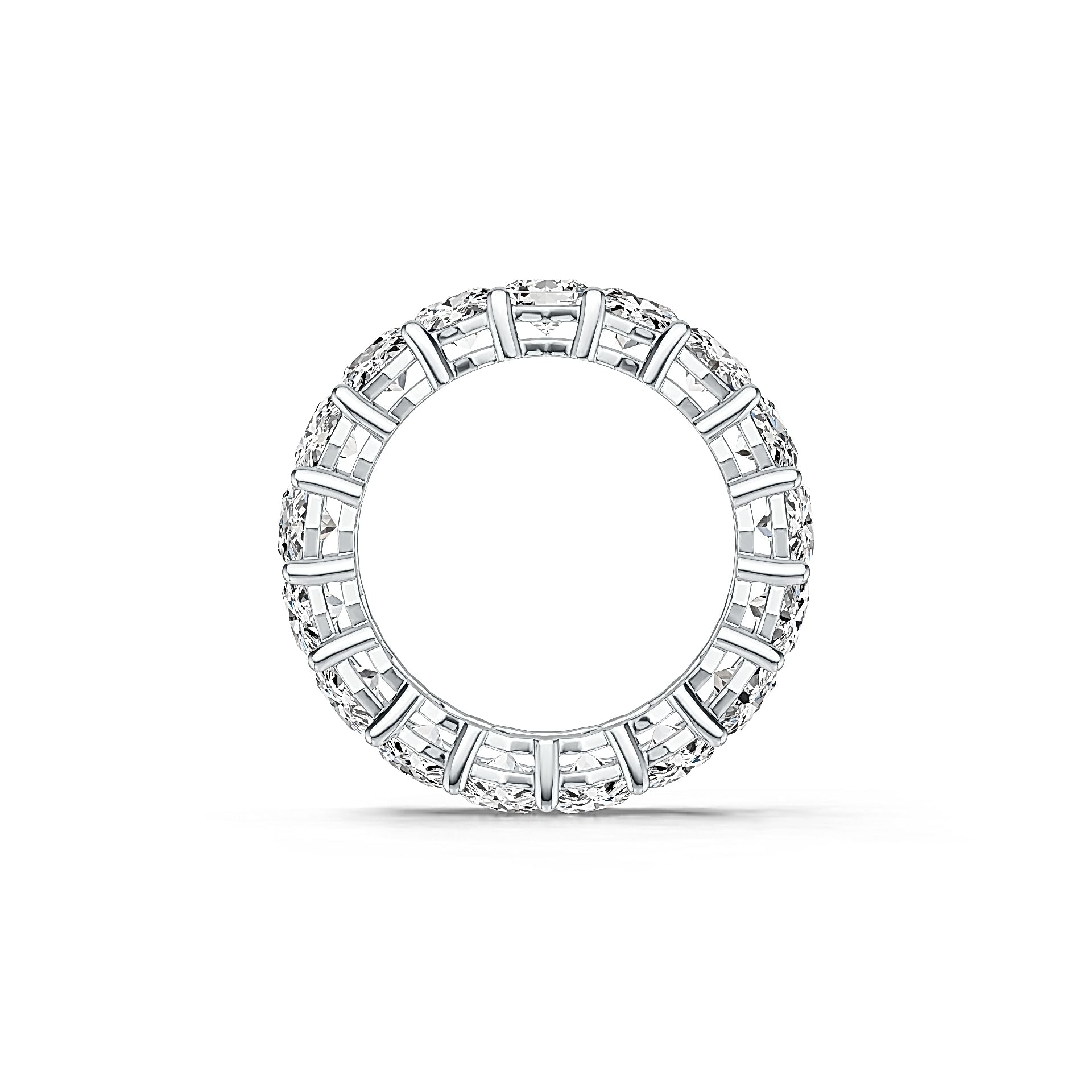 Sterling Silver Semi Mount Ring Setting Round RD 4x4mm 17 Stone Ring DHJ