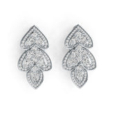 Sterling Silver Semi Mount Earrings Setting Pear PE 4X3mm DHJ