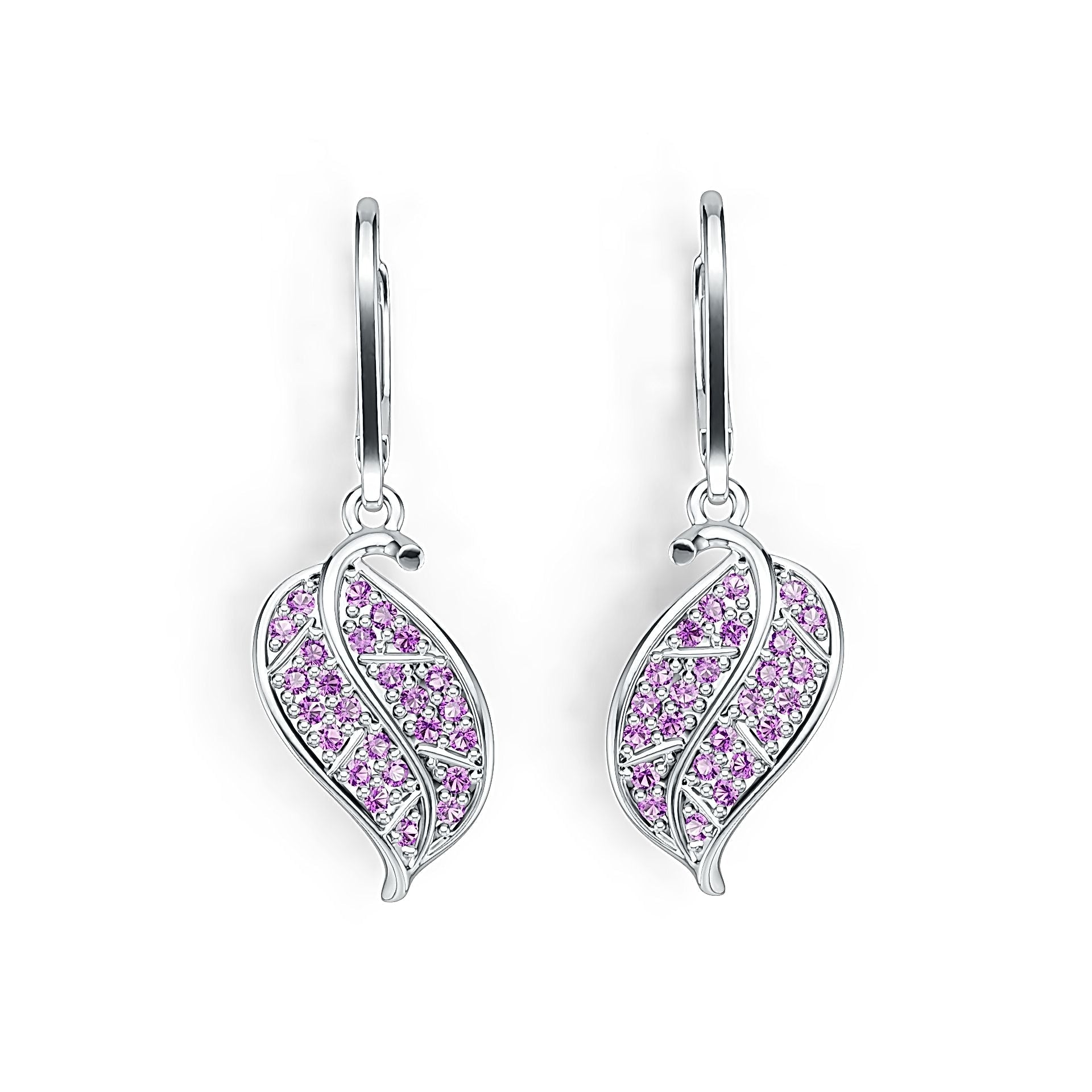 Sterling Silver Semi Mount Earrings Setting Round RD 1.3mm DHJ