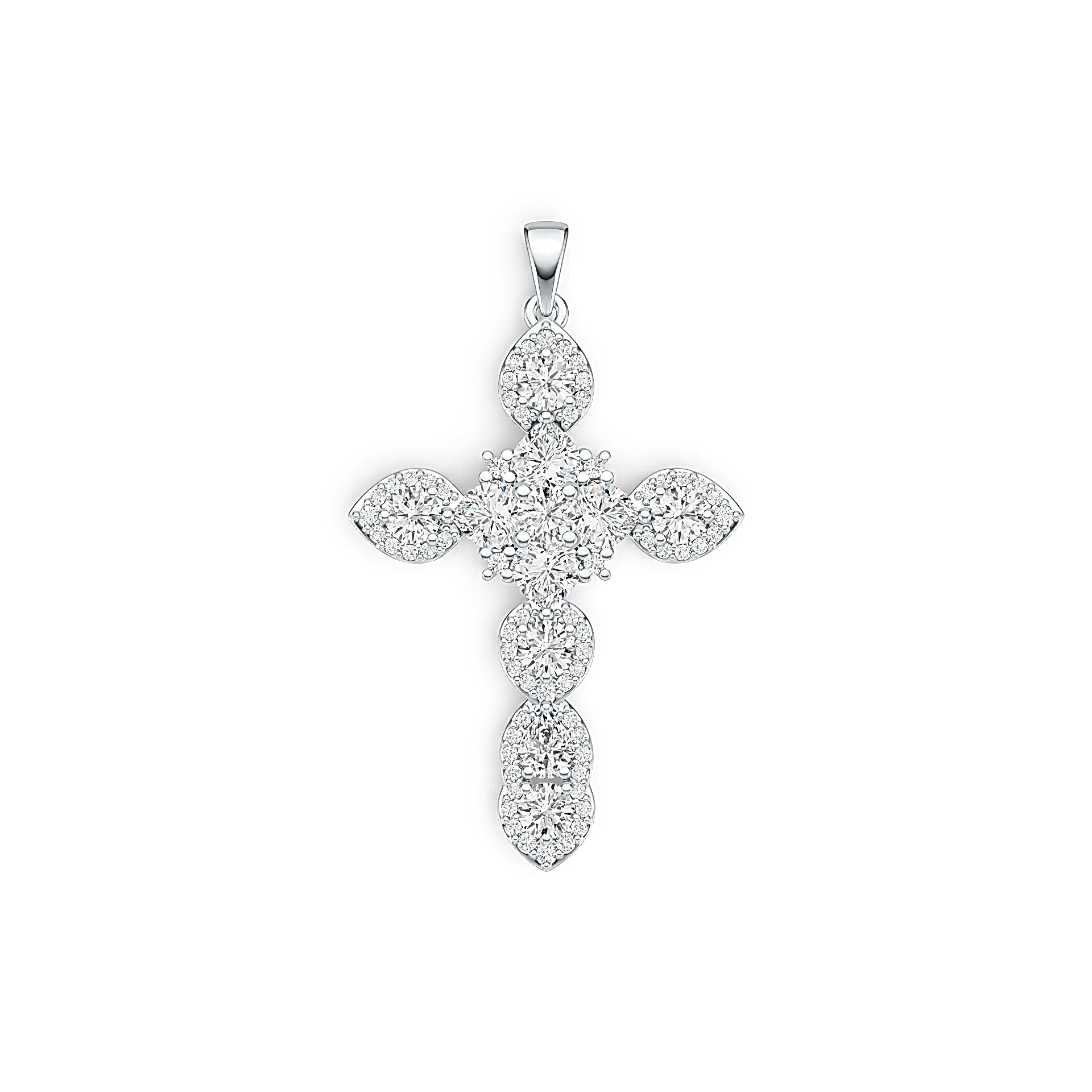 Sterling Silver Semi Mount Pendant Setting Heart HT 5X5mm PE 5X4mm RD 4X4mm DHJ