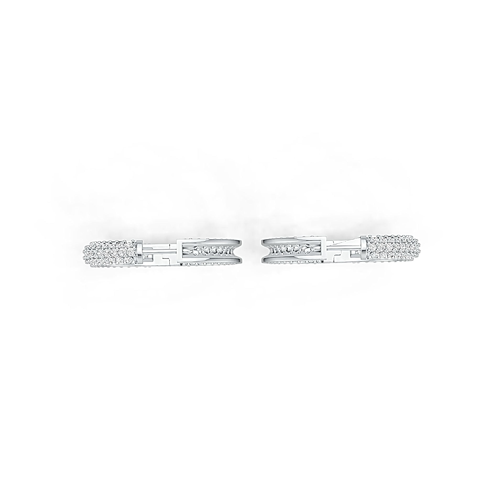 Sterling Silver Semi Mount Earrings Setting Round RD 1.8mm DHJ