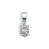 Sterling Silver Semi Mount Pendant Setting Oval OV 6X4mm DHJ