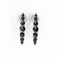 Sterling Silver Semi Mount Earrings Setting Round RD 3x3mm DHJ