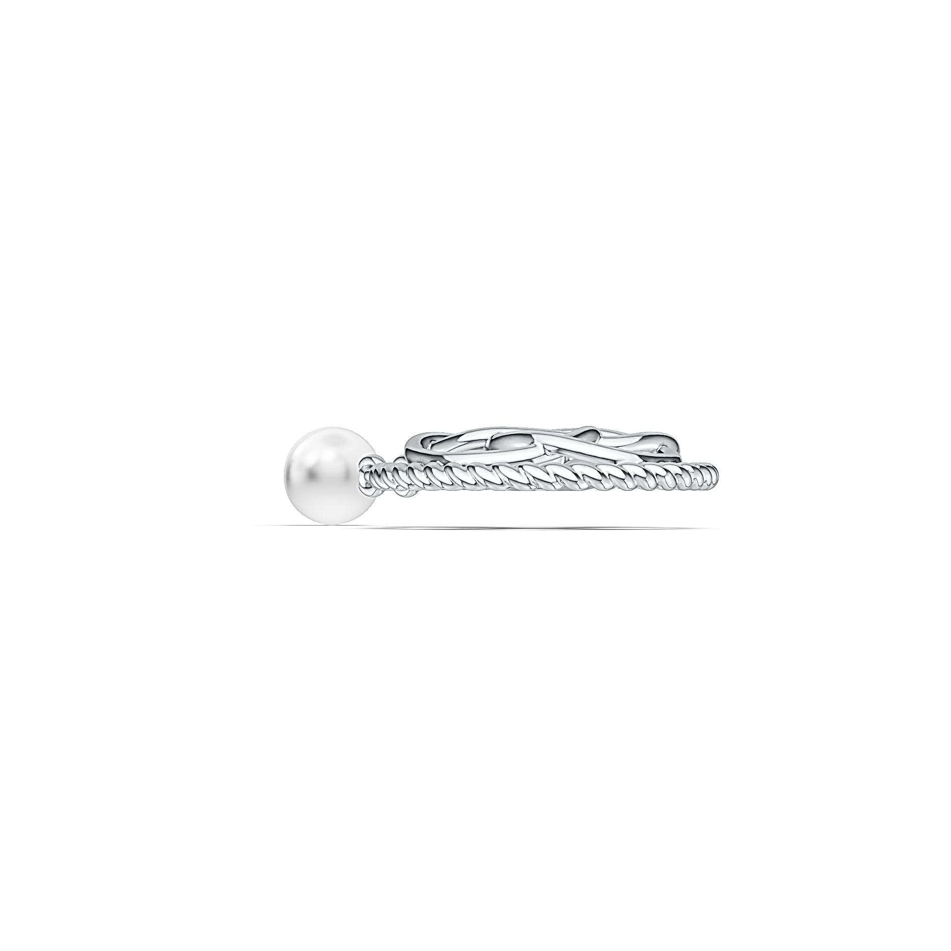 Sterling Silver Semi Mount Pendant Setting Round RD 6x6mm DHJ