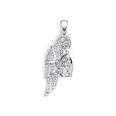 Sterling Silver Semi Mount Pendant Setting Pear PE 12X8mm DHJ