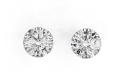 Sterling Silver Semi Mount Earrings Setting Round RD 7x7mm Simple Minimalist DHJ