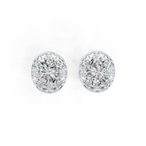 Sterling Silver Semi Mount Earrings Setting Oval OV 5X4mm DHJ