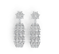 Sterling Silver Semi Mount Earrings Setting Oval OV 5X3mm PE 5X3mm - Syzjewelry