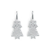 Sterling Silver Semi Mount Earrings Setting Round RD 1.5mm DHJ