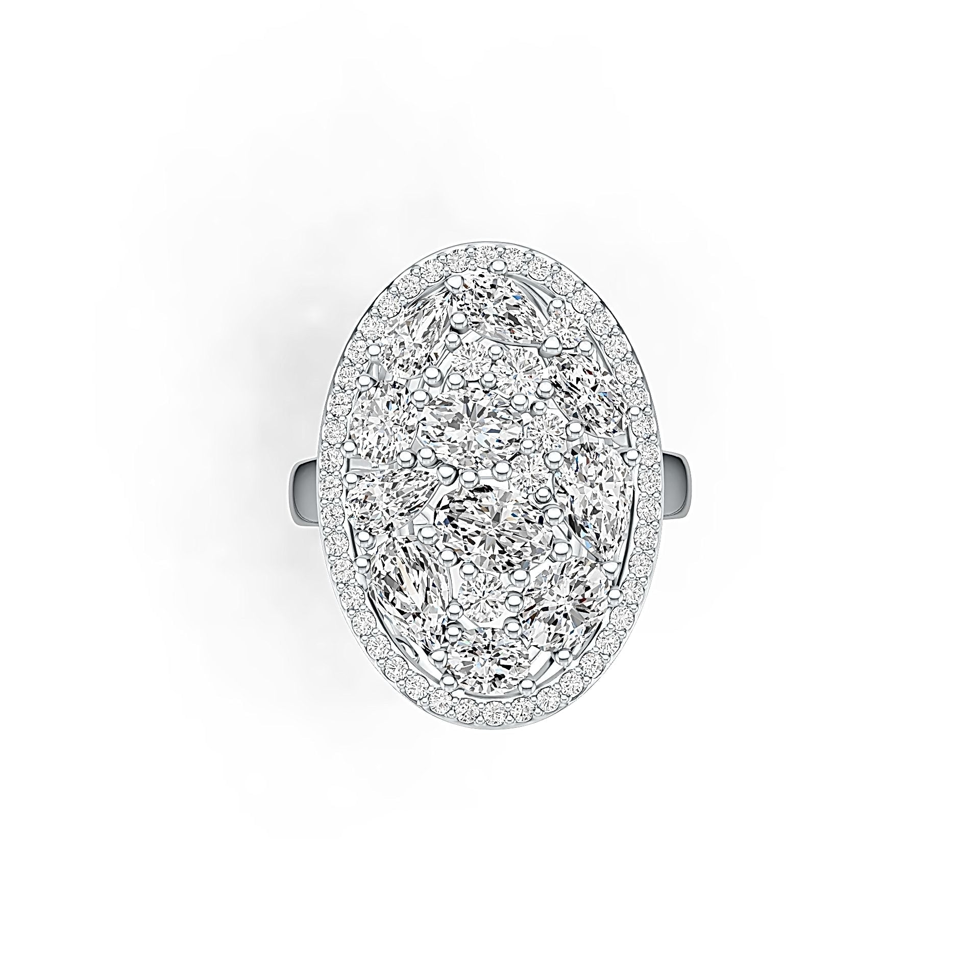 Sterling Silver Sterling Silver Semi Mount Ring Setting Oval OV 6X4mm PE 6X4mm Syzjewelry