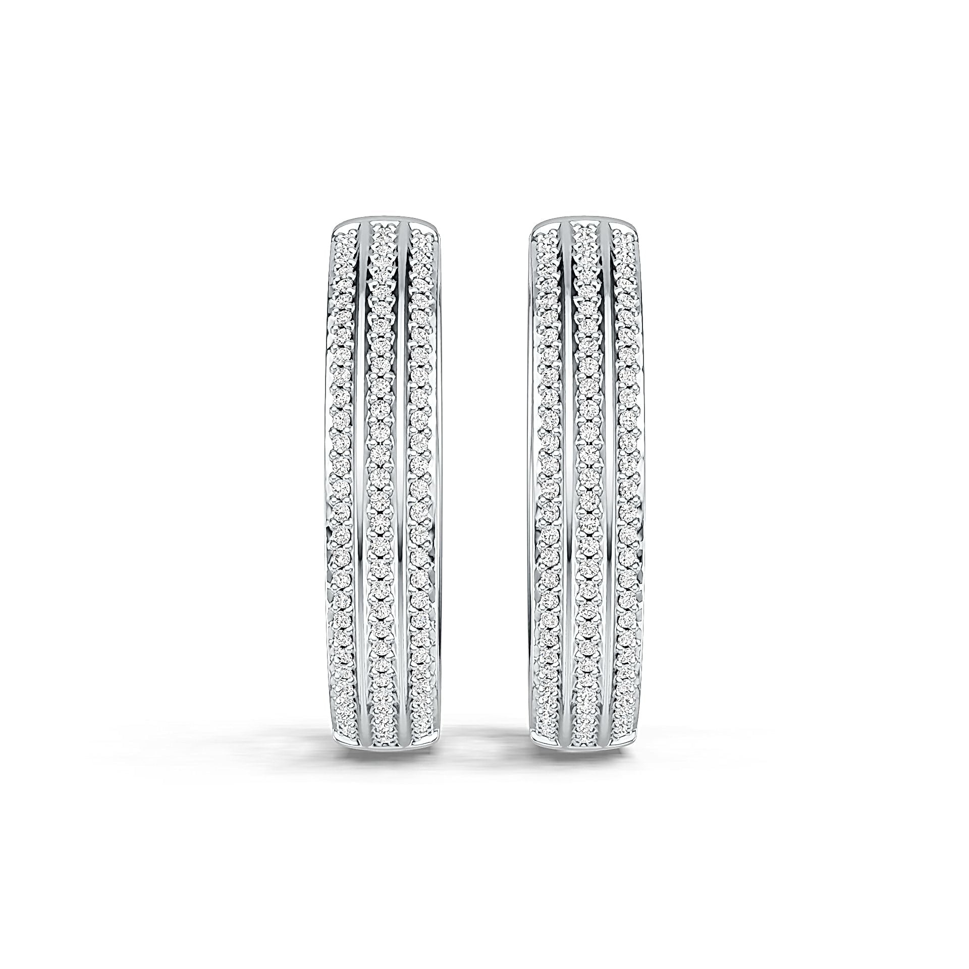 Sterling Silver Semi Mount Earrings Setting Round RD 0.9mm DHJ
