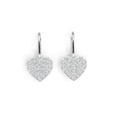 Sterling Silver Semi Mount Earrings Setting Round RD 2.5mm White Topaz DHJ