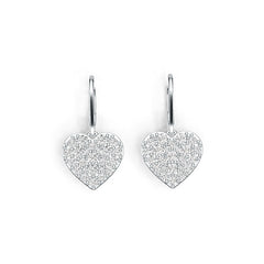 Sterling Silver Semi Mount Earrings Setting Round RD 2.5mm White Topaz DHJ