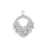 Sterling Silver Semi Mount Pendant Setting Pear PE 7X5mm DHJ
