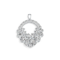 Sterling Silver Semi Mount Pendant Setting Pear PE 7X5mm DHJ