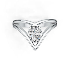 Sterling Silver Semi Mount Ring Setting Oval OV 7x5mm Syzjewelry