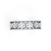 Celtic Heart Knot Wedding Band Ring