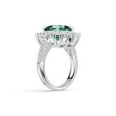 Sterling Silver Semi Mount Ring Setting Cushion CU 10x10mm Halo Syzjewelry